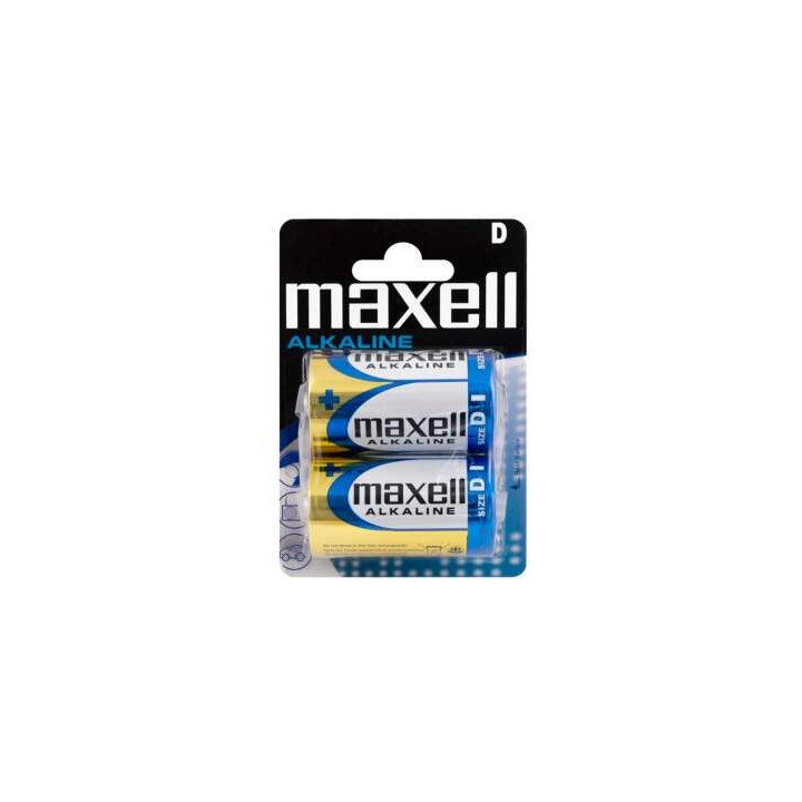 Maxell Pack de 2 Pilas Alcalinas LR20 D