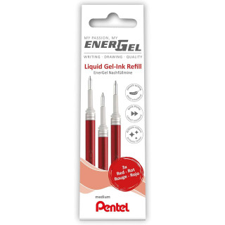 Pentel EnerGel X Pack de 3 Recambios para BL57