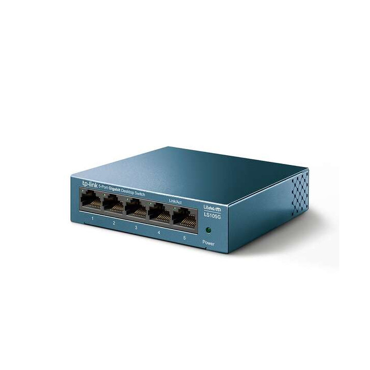 TP-Link Switch Sobremesa - 5 Puertos 10/100/1000Mbps - Tecnologia Verde - Control de Flujo - Plug & Play
