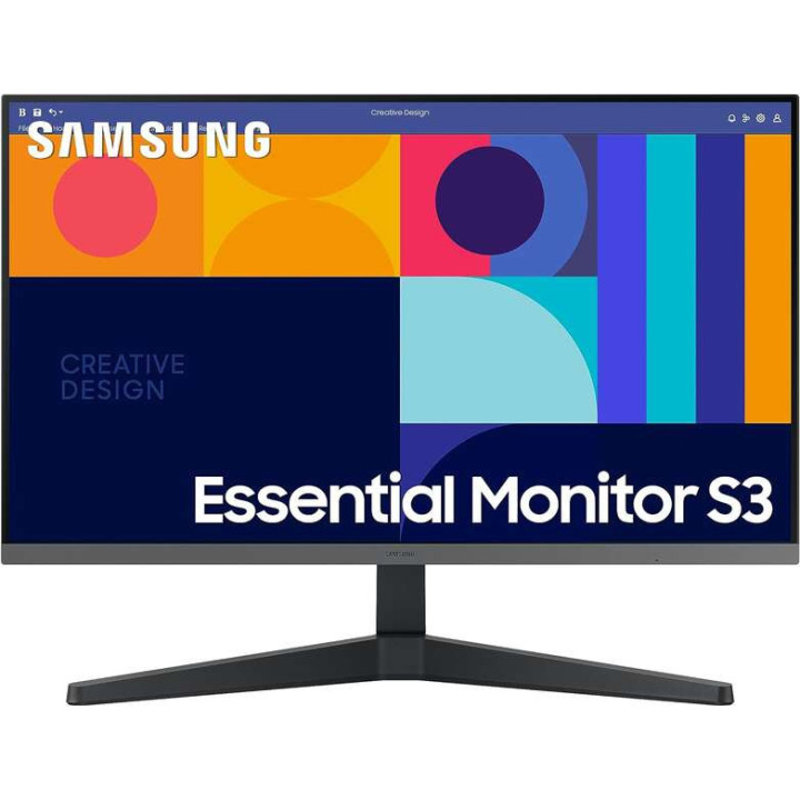 Samsung Essential S3 Monitor 27" LCD IPS FullHD 1080p 100Hz Freesync - Respuesta 4ms - Angulo de Vision 178° - HDMI