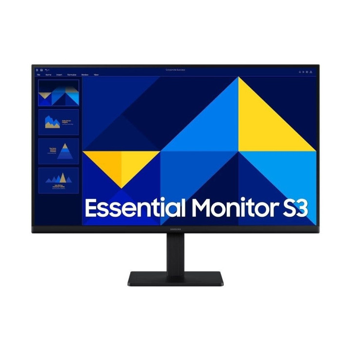 Samsung Essential S3 Monitor 27" LCD IPS FullHD 1080p 100Hz - Respuesta 5ms - Angulo de Vision 178° - HDMI - VESA  100x100mm