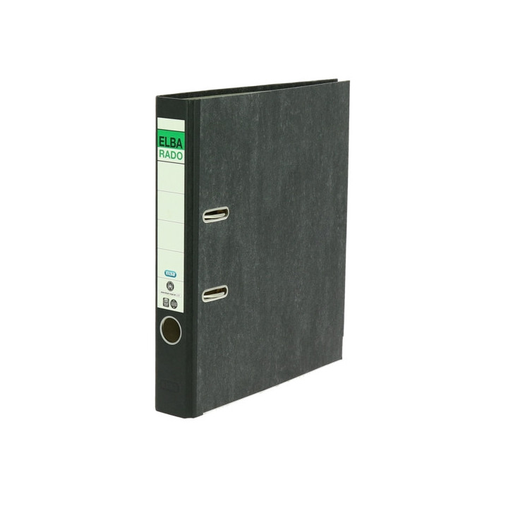 Elba Rado Archivador Palanca - Tamaño A4 - Capacidad de 50mm - Diseño Clasico Jaspeado
