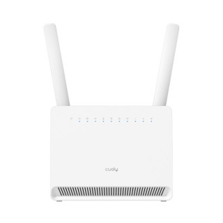 Cudy Router WiFi 4G LTE Cat 12 Gigabit AX3000 - Velocidad hasta 1000Mbps - 4 Puertos - 1 Ranura Nano SIM - Cat 12 - Color Blanc