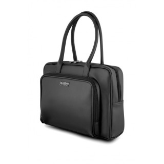 Urban Factory ladee Maletin para Portatil hasta 14" - Bolsa de Mano - Color Negro
