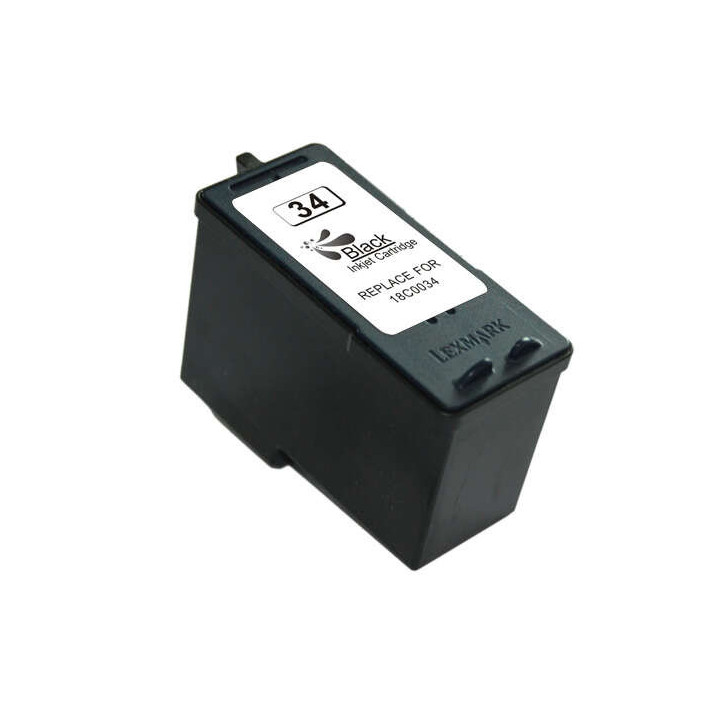 Lexmark 34 Negro Cartucho de Tinta Generico - Reemplaza 18C0034E