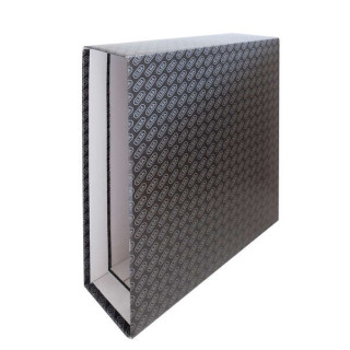 Elba Cajetin para Archivador - Tamaño Folio - Lomo de 85mm - Material de Carton Plastificado - Color Negro