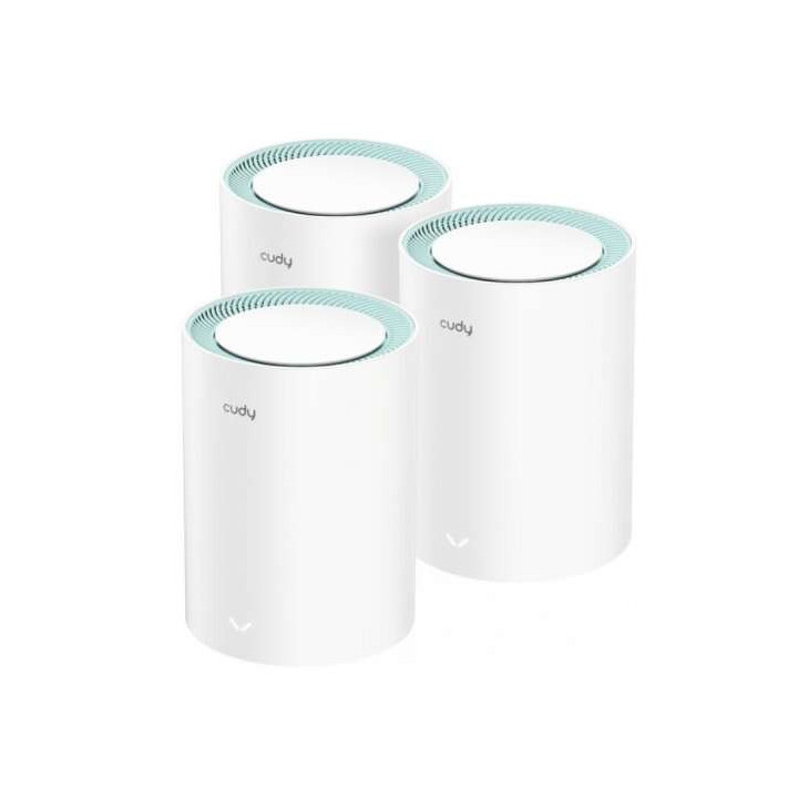 Cudy M1300 Pack de 3 Sistemas WiFi Mesh AC1200 Dual Band - 867Mbps en 5GHz