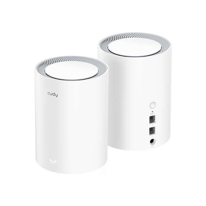 Cudy M1800 Pack de 2 Sistemas WiFi 6 Mesh AX1800 Dual Band - 1201Mbps en 5GHz
