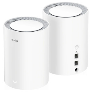 Cudy AX3000 Pack de 2 Sistemas WiFi 6 Mesh AX3000 2.5G Dual Band - Admite Ancho de Banda de 20/40/80/160MHz - 1x Puerto LAN 10/