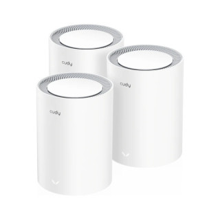 Cudy AX3000 Pack de 3 Sistemas WiFi 6 Mesh AX3000 2.5G Dual Band - Admite Ancho de Banda de 20/40/80/160MHz - 1x Puerto LAN 10/