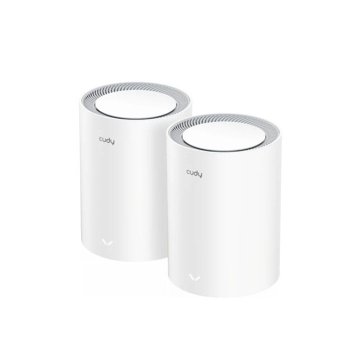 Cudy Pack de 2 Sistemas WiFi Mesh 7 Gigabit Dual Band BE3600 - Velocidad hasta 1000Mbps - 3 Puertos - Antenas Internas - Color