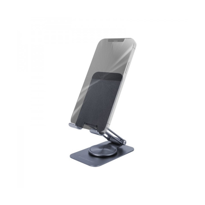 Mars Gaming MA-RSS Soporte para Smartphone - Aluminio ligero - Rotacion 360º - Ajuste altura/inclinacion 180º - Base antidesl