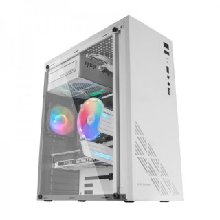 Mars Gaming MC100 Semitorre Gaming - Acero Ultra-ligero - Refrigeracion Avanzada CONVECT-COOL - Iluminacion Fixed RGB - Soporte