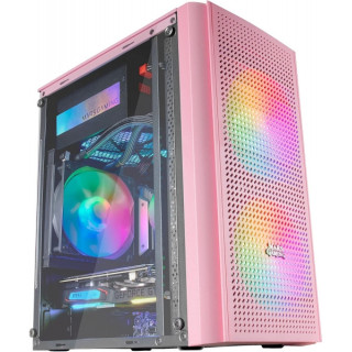 Mars Gaming MC300 Caja Gaming Compacta - Ventana Cristal Templado - 3 Ventiladores FRGB - Rejilla Frontal TOTAL-MESH - Soporte