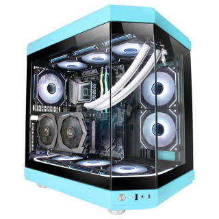 Mars Gaming MC-3T Caja Gaming Premium - Tres Paneles de Cristal Templado - Montaje Vertical de GPU - Capacidad para 10 Ventilad