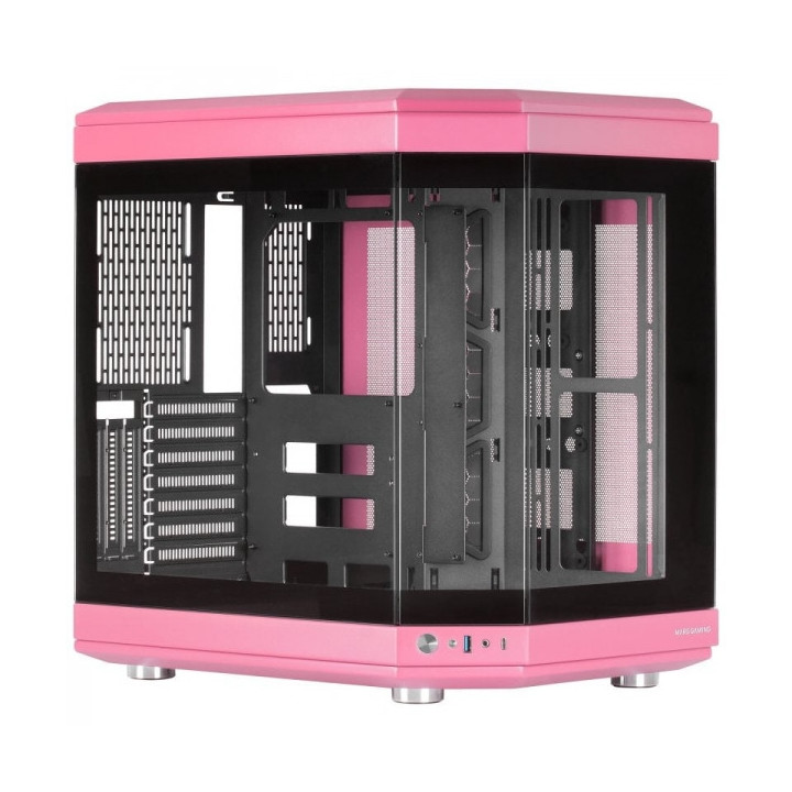Mars Gaming MC-3T Caja Gaming Premium - Tres Paneles de Cristal Templado - Montaje Vertical de GPU - Capacidad para 10 Ventilad