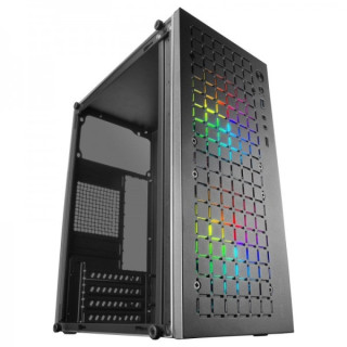 Mars Gaming MC-CORE Minitorre Gaming - Rejilla Metal-MESH - Ventana Lateral - 2 Ventiladores FRGB - Soporte Micro-ATX/Mini-ITX