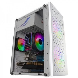 Mars Gaming MC-CORE Minitorre Gaming - Rejilla Metal-MESH - Ventana Lateral - 2 Ventiladores FRGB - Soporte Micro-ATX/Mini-ITX