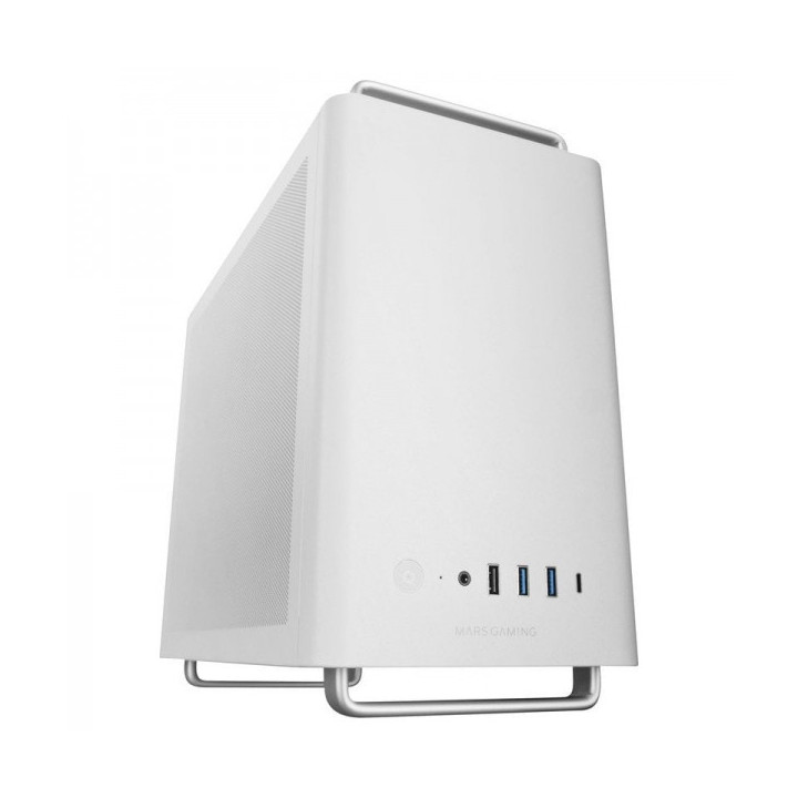 Mars Gaming MC-ELITE Minitorre Premium - Portabilidad "Aluminum Grip & Stand" - Flujo de Aire Mesh - 3 Ventiladores FDB Silenci