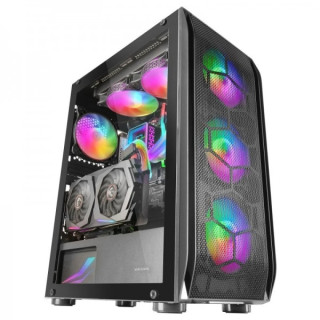 Mars Gaming MC-KX Caja PC - Refrigeracion Maxima con 5 Ventiladores - Sistema CPU FREEZER - Compatible con Refrigeracion Liquid