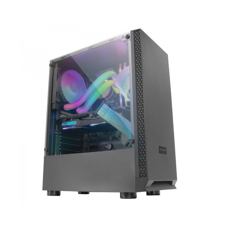 Mars Gaming MCN2 Caja PC Minimalista - Ventana Lateral - Excelente Refrigeracion - Soporte ATX/micro-ATX/mini-ITX - Compatible