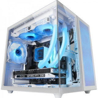 Mars Gaming MC-NOVAM Minitorre - Doble Cristal Templado - Hasta 7 Ventiladores - USB-C - Compatible MicroATX/Mini-ITX - Color B