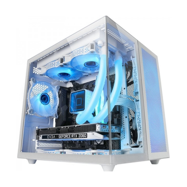 Mars Gaming MC-NOVAM Minitorre - Doble Cristal Templado - Hasta 7 Ventiladores - USB-C - Compatible MicroATX/Mini-ITX - Color B
