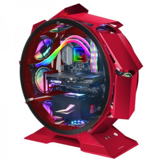 Mars Gaming MCORB Torre Circular Gaming Premium - Doble Cristal Templado - Refrigeracion Extrema para 9 Ventiladores - Interior
