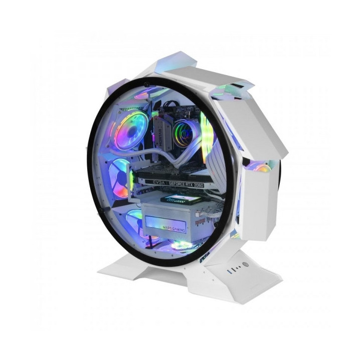 Mars Gaming MCORB Caja PC - Refrigeracion Extrema - Doble Ventana Cristal Templado - Interior XL - Compatible con CPU Coolers G
