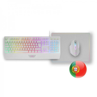 Mars Gaming MCP124 Combo Gaming 3en1 - Teclado H-Mech RGB - Raton RGB Switches HUANO - Alfombrilla Nanotextil Rainbow - Compati
