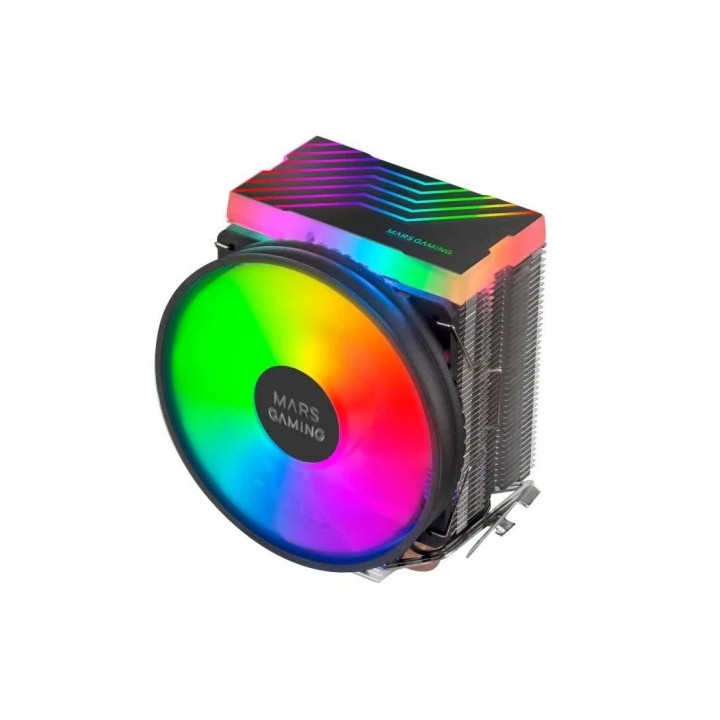 Mars Gaming MCPU33 Ventilador CPU Dual 110mm con Disipador 3 Heatpipes - Iluminacion FRGB - Velocidad Max. 1600rpm - Color Negr