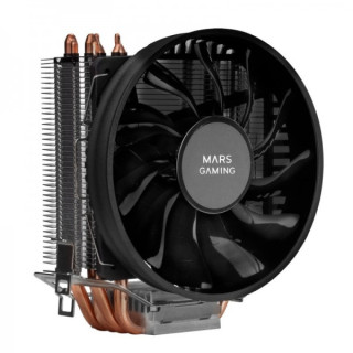 Mars Gaming MCPUBK Disipador Profesional - Soporta 160W TDP - 4 Heatpipes HCT - Ventilador 110mm PWM Silencioso - Compatible In