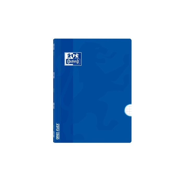 Oxford School Classic Openflex A5+ Libreta Grapada - Tapa de Plastico Resistente - 48 Hojas con Margen - Cuadricula 4x4 - Color