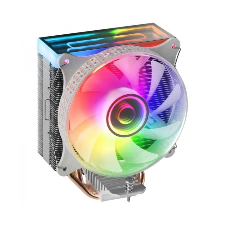 Mars Gaming MCPU-VR Disipador ARGB - Soporta CPUs hasta 180W - Doble Espejo Infinito - Amplia Compatibilidad Intel/AMD - Contro