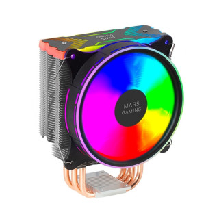 Mars Gaming MCPU-XU6 Disipador CPU - Doble torre - Ventiladores hibridos ultrasilenciosos - 6 heatpipes de cobre - HCT Ultra -