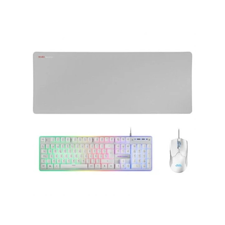Mars Gaming Pack 3 en 1 de Teclado Tecnologia Hibrida H-Mech