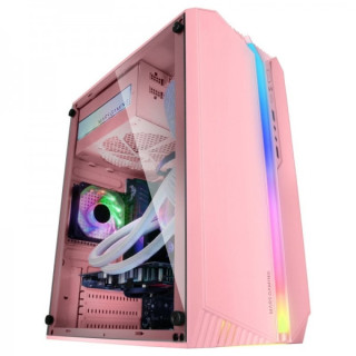 Mars Gaming MC-S1 Caja Compacta Gaming - Iluminacion ARGB 12 Modos - Ventana Lateral Completa - Ventilador FRGB Incluido - Comp