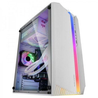 Mars Gaming MC-S1 Caja Compacta Gaming - Iluminacion ARGB 12 Modos - Ventilador FRGB Incluido - Ventana Lateral Completa - Comp