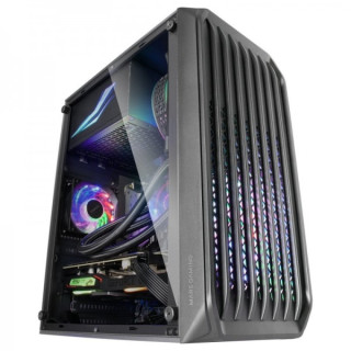 Mars Gaming MC-S2 Caja Compacta Gaming - Ventiladores FRGB - Flujo de Aire Optimo - Ventana Lateral Completa - Compatible Micro
