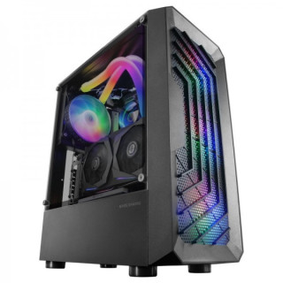 Mars Gaming MC-TOR Torre Gaming - Frontal MESH - Ventilacion FRGB - Soporte Placas ATX/microATX/mini-ITX - USB 3.0 - Almacenami