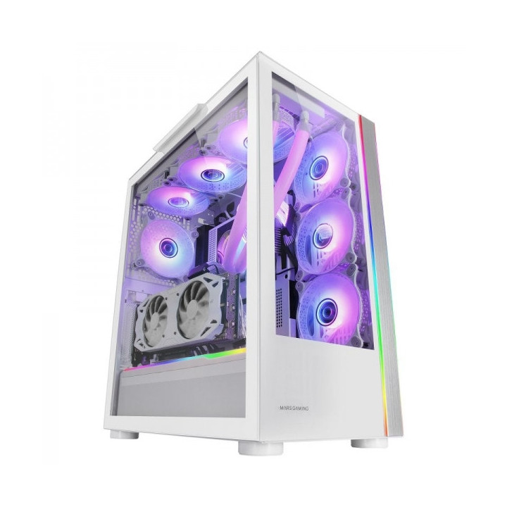 Mars Gaming MC-ULT Caja Gaming CUSTOM - Doble Cristal Templado - Soporte E-ATX - Capacidad para 9 Ventiladores - Almacenamiento