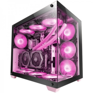 Mars Gaming MCV4 Torre Gaming Custom Premium - Cristal Templado Sin Marco - Estructura Modular Doble Camara - Soporte E-ATX - P