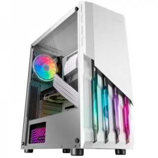 Mars Gaming MC-X2 Caja PC - Frontal Acero FRGB - Ventana Lateral Completa - Soporte 4 Ventiladores - Espacio para Componentes A