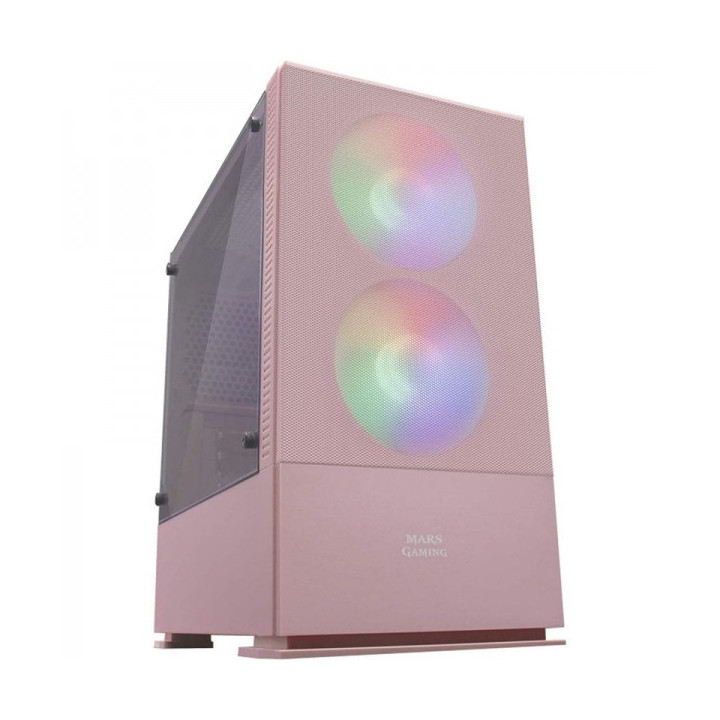 Mars Gaming MCZ Mini Tower Gaming - RGB Avanzado - Soporte Refrigeracion Liquida - Ventana Lateral - Gestion de Cables Eficient