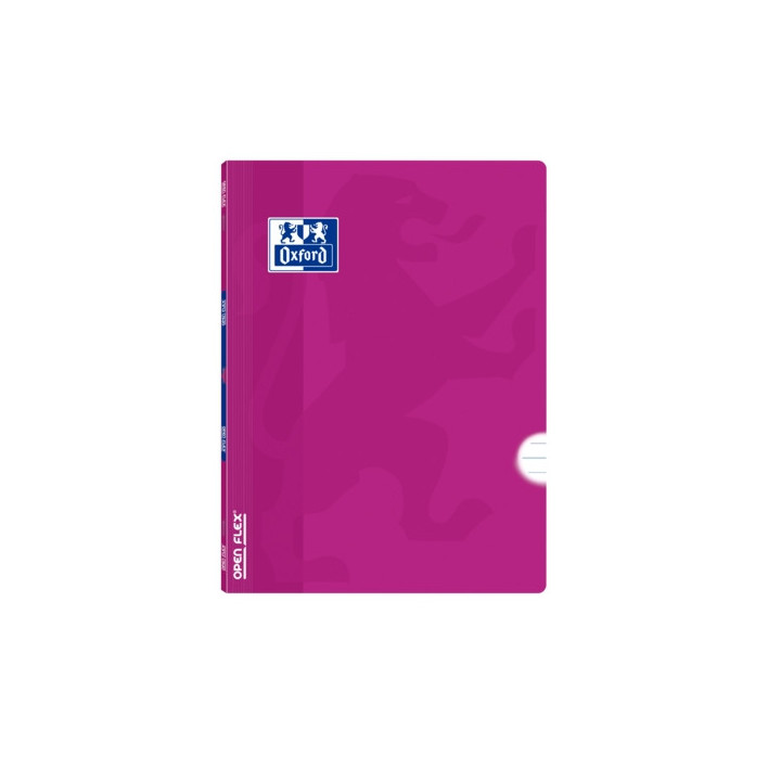 Oxford School Classic Openflex Libreta Grapada A5+ 48 Hojas 1 Linea con Margen - Tapa de Plastico Translucido - Ideal para Estu