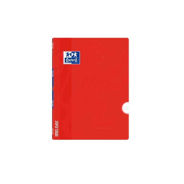 Oxford School Classic Openflex Libreta Grapada A5+ 48 Hojas Pautado 3.5 con Margen - Tapa de Plastico Translucido - Ideal para