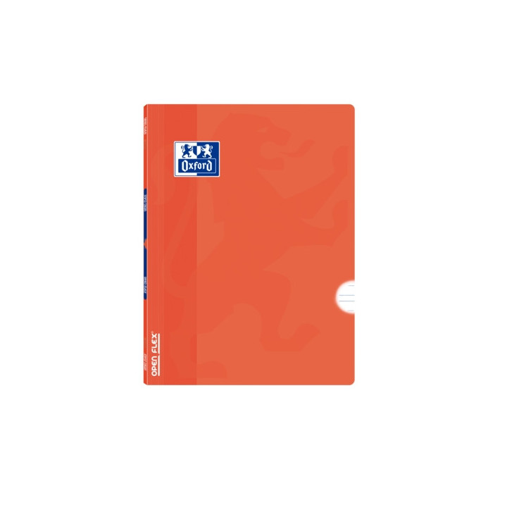 Oxford School Classic Openflex Libreta Grapada A5+ 48 Hojas Pautado 3.5 con Margen - Tapa de Plastico Translucido - Ideal para