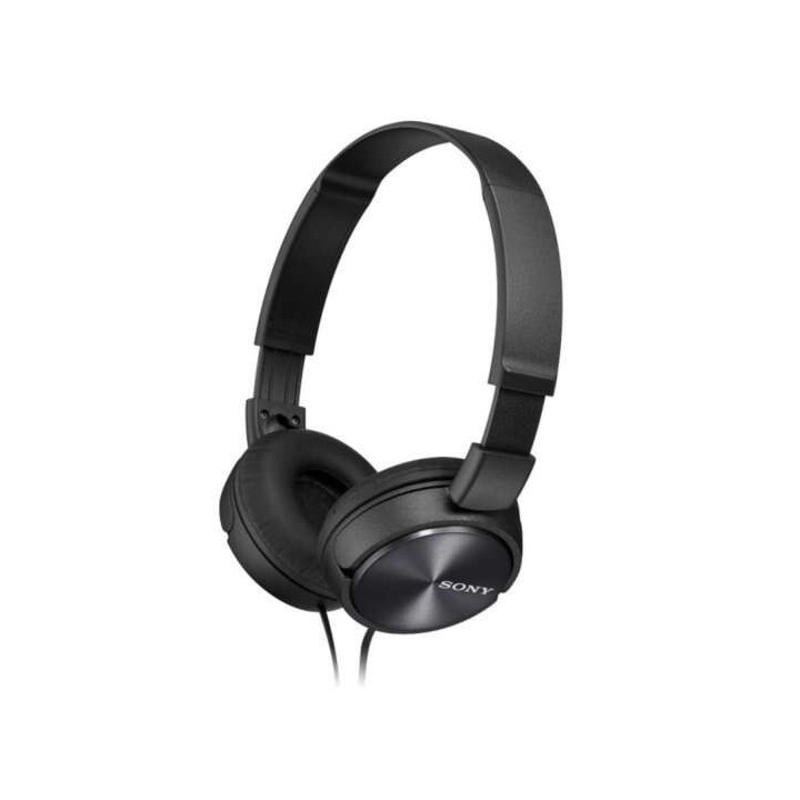 Sony MDR-ZX310 Auriculares con Microfono - Plegables - Diadema Ajustable - Almohadillas Acolchadas - Controles en Cable - Cable