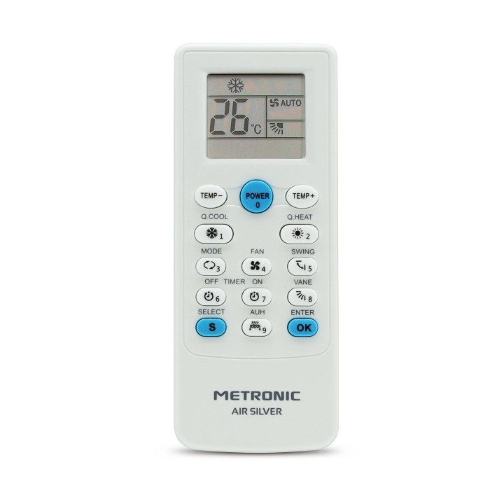 Metronic Mando a Distancia Universal Aire Acondicionado - Color Blanco