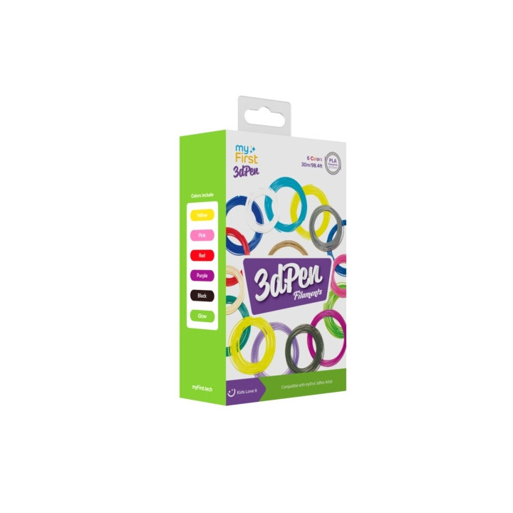 MyFirst Filament Refill - Pack 5 Recambios Filamentos para 3D PEN Artist - Colores Frios